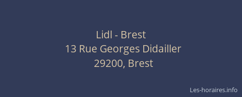 Lidl - Brest