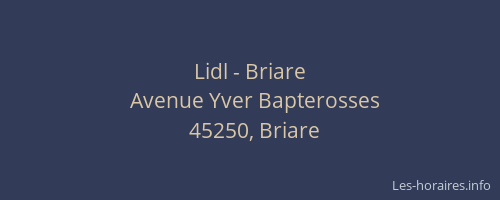 Lidl - Briare