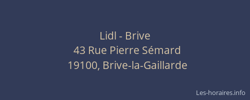 Lidl - Brive