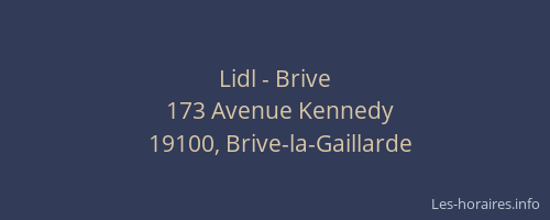 Lidl - Brive