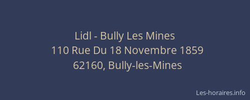 Lidl - Bully Les Mines