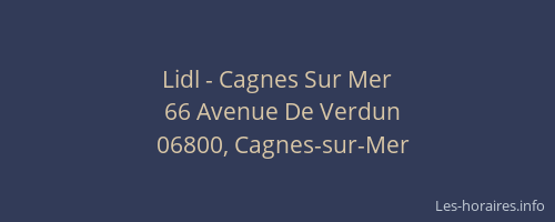 Lidl - Cagnes Sur Mer