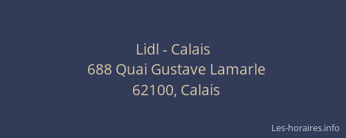 Lidl - Calais