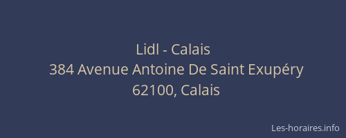 Lidl - Calais