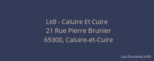 Lidl - Caluire Et Cuire