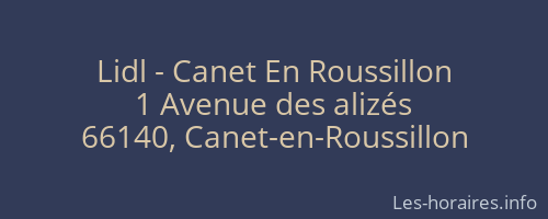 Lidl - Canet En Roussillon