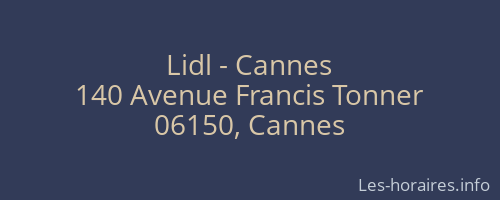 Lidl - Cannes