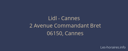 Lidl - Cannes