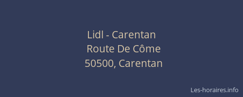 Lidl - Carentan