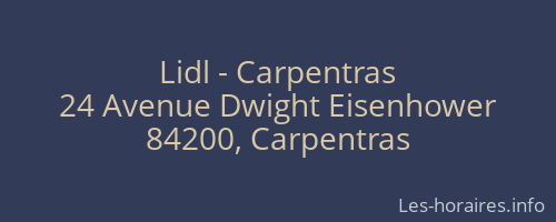 Lidl - Carpentras