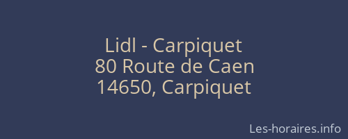 Lidl - Carpiquet