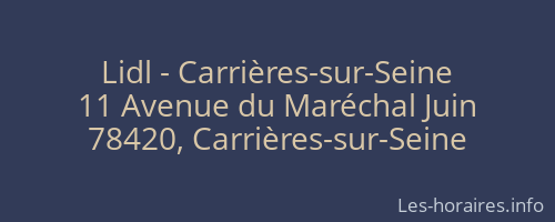 Lidl - Carrières-sur-Seine