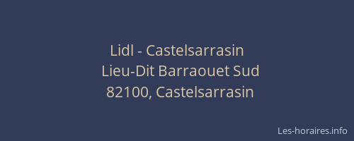 Lidl - Castelsarrasin