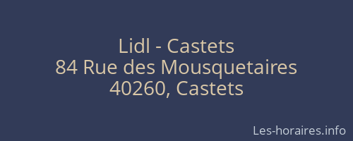 Lidl - Castets