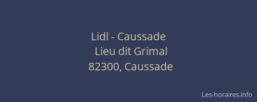 Lidl - Caussade