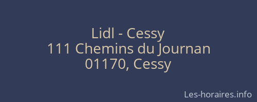 Lidl - Cessy
