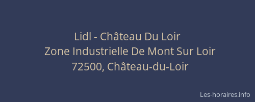 Lidl - Château Du Loir