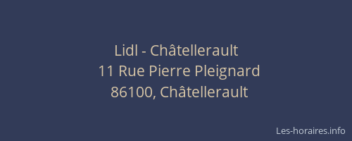 Lidl - Châtellerault