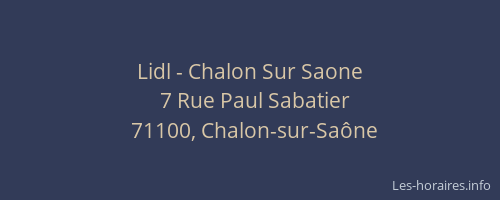 Lidl - Chalon Sur Saone