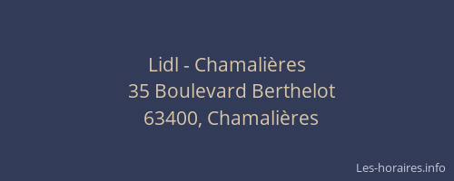 Lidl - Chamalières