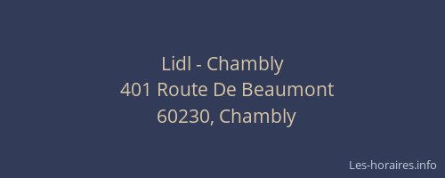 Lidl - Chambly