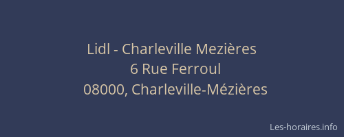 Lidl - Charleville Mezières