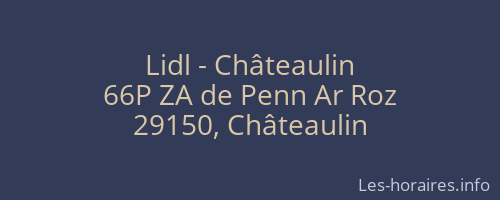 Lidl - Châteaulin