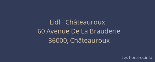 Lidl - Châteauroux