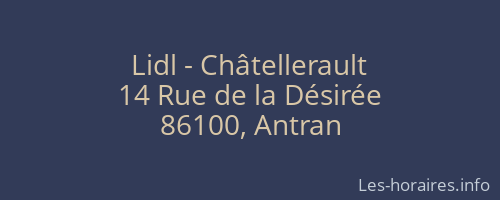 Lidl - Châtellerault