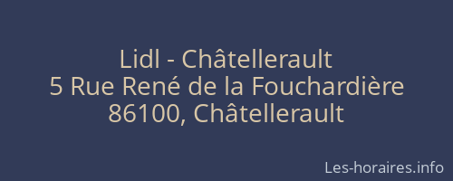 Lidl - Châtellerault