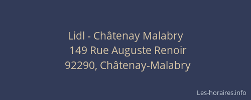 Lidl - Châtenay Malabry