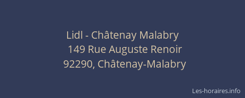 Lidl - Châtenay Malabry