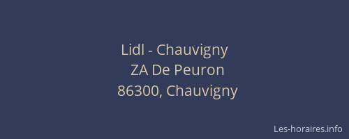 Lidl - Chauvigny