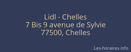 Lidl - Chelles