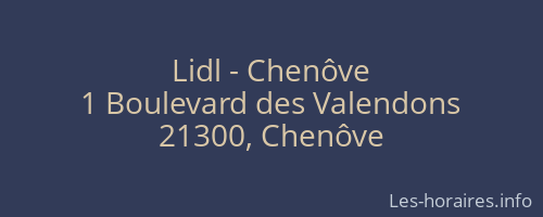 Lidl - Chenôve