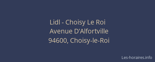 Lidl - Choisy Le Roi