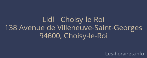 Lidl - Choisy-le-Roi