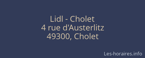Lidl - Cholet