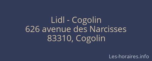 Lidl - Cogolin