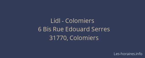 Lidl - Colomiers