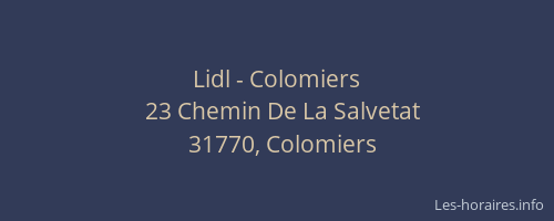 Lidl - Colomiers