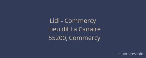 Lidl - Commercy
