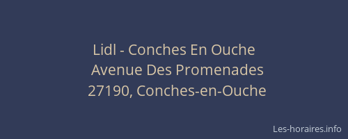 Lidl - Conches En Ouche