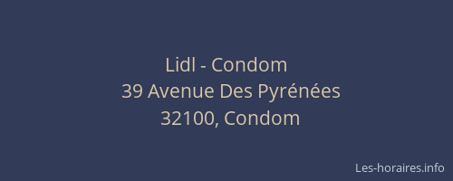 Lidl - Condom