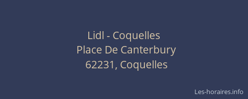 Lidl - Coquelles
