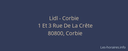 Lidl - Corbie