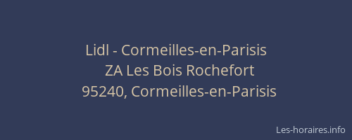 Lidl - Cormeilles-en-Parisis