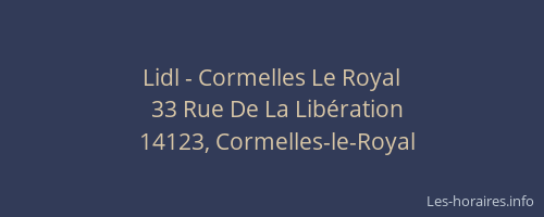Lidl - Cormelles Le Royal