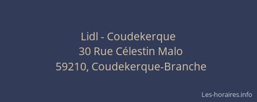 Lidl - Coudekerque
