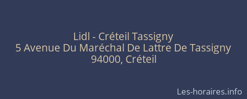 Lidl - Créteil Tassigny